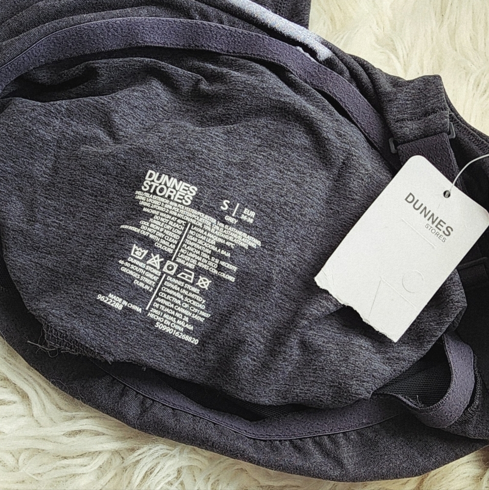 DUNNES STORE YOGA JUMPSUIT NWT GRAY SIZE ADJUSTABLE STRAPS SMALL - Picture 2 of 14
